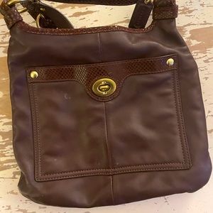 Brown coach purse